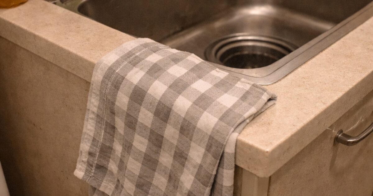 キッチンタオルかけるとこない